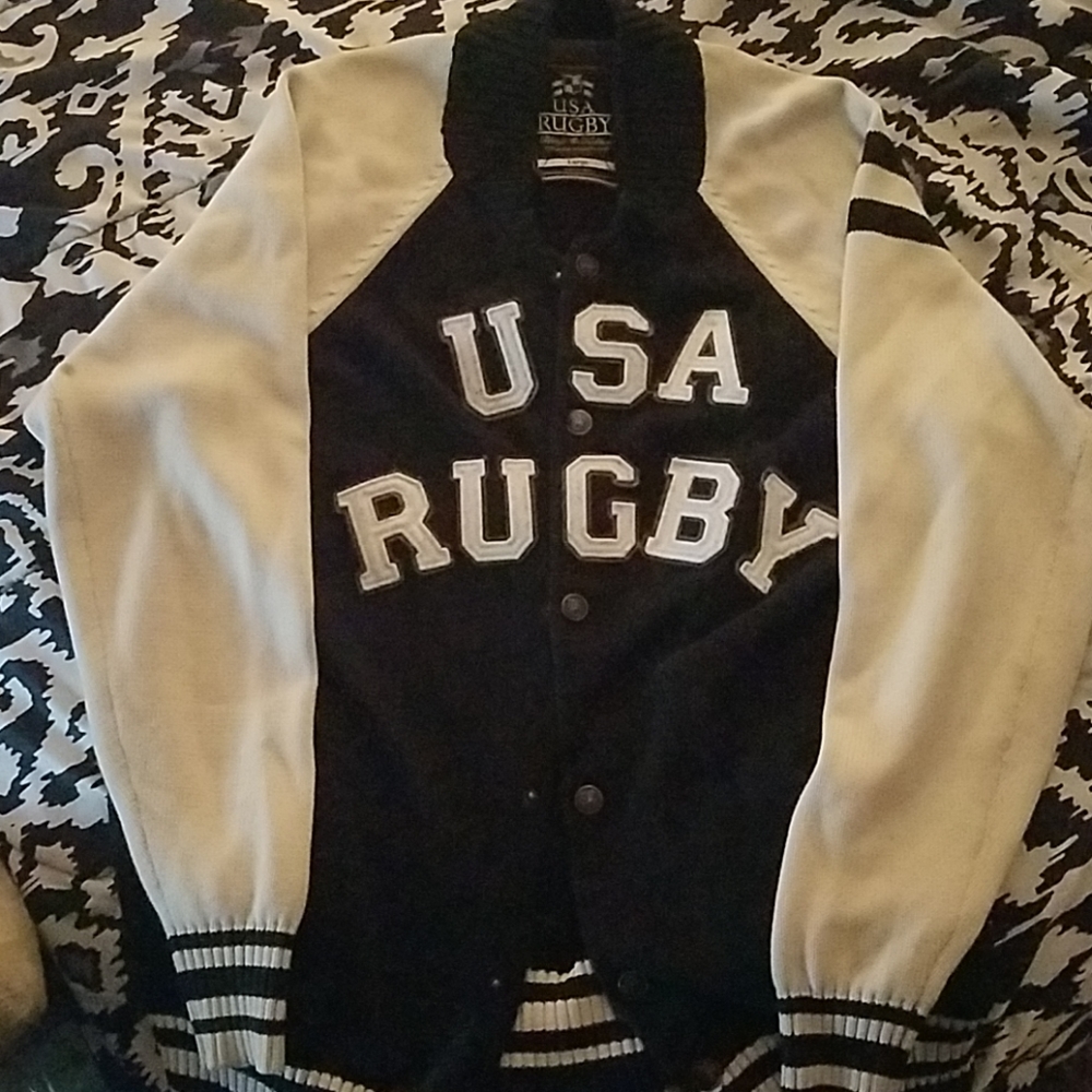 Rugby sweater jacket